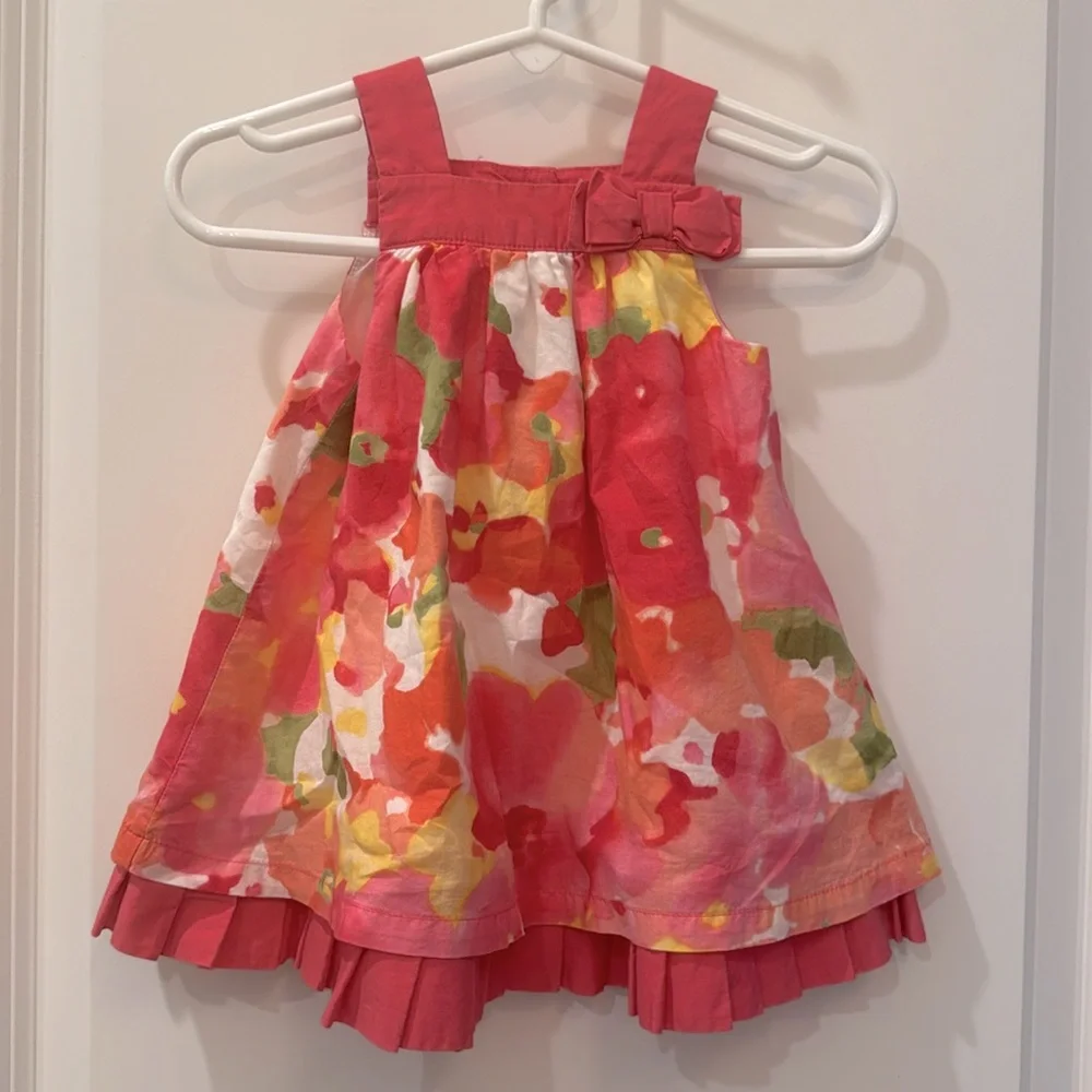 Janie and Jack adorable Baby 0-3 months old pink floral sundress